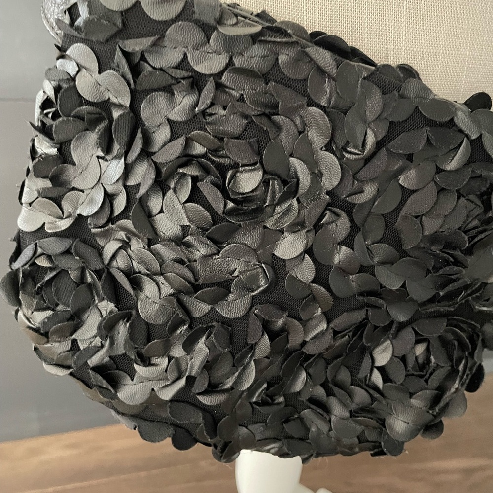 Flower rosette Belt bum bag  Fanny pack Black - Picture 5 of 5